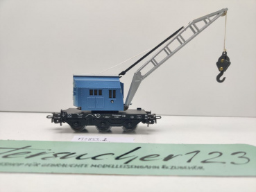 Märklin H0 AC 2853-2 Kranwagen Krupp-Ardelt aus Set / blau / DB