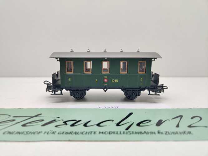 Märklin H0 AC 28722 Plattformwagen 2.Kl B aus Set / SBB
