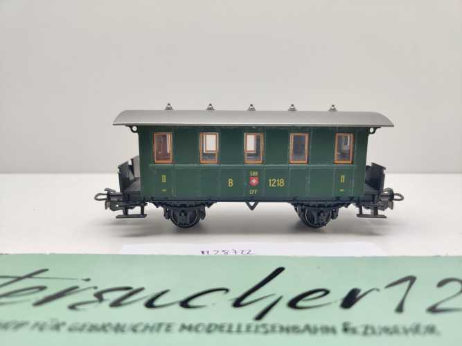 Märklin H0 AC 28722 Plattformwagen 2.Kl B aus Set / SBB