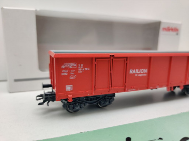 Märklin H0 AC 29130-2 Hochbordwagen "Railion" Eaos / NEM / DB Railion / EVP weiß