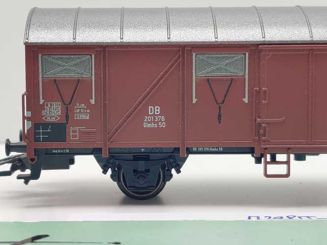 Märklin H0 AC 29855-07 gedeckter Güterwagen Glmhs50 aus Set / NEM / DB