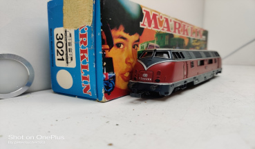 Märklin H0 AC  3021 / V200 060 Diesellok Gussgehäuse  DB  Analog OVP Rot