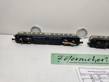 Märklin H0 AC 3028 / BR515023-0 / 815616-8 Triebwagen + Beiwagen / DB / Analog / Blau - Beige