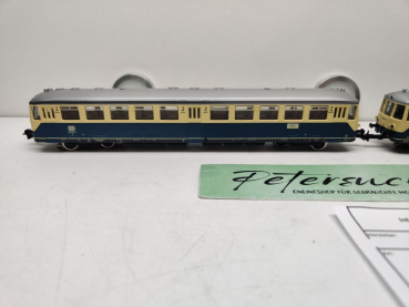 Märklin H0 AC 3028 / BR515023-0 / 815616-8 Triebwagen + Beiwagen / DB / Analog / Blau - Beige