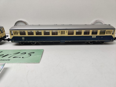 Märklin H0 AC 3028 / BR515023-0 / 815616-8 Triebwagen + Beiwagen / DB / Analog / Blau - Beige