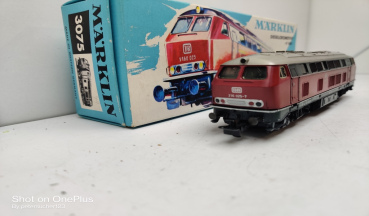 Märklin H0 3075 / BR216 025-7 Diesellok / ROT / DB / Hellblaue OVP