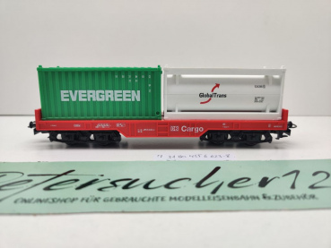 Märklin H0 AC 31 80 455 6 023-8 Container-Tragwagen "Evergreen & Global Trans" / DB