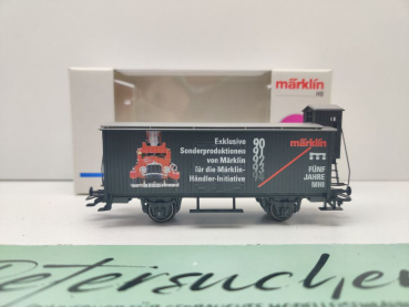 Märklin H0 AC 31979 ged. Güterwagen "5 Jahre MHI" G10 / OVP weiß