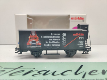 Märklin H0 AC 31979 ged. Güterwagen "5 Jahre MHI" G10 / OVP weiß