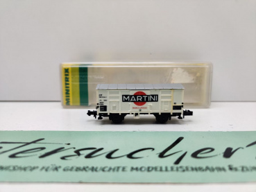 Minitrix N DC 13281 ex 3281 ged Güterwagen "Martini" F / FS / OVP