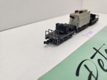Minitrix N DC 3298 Tiefladewagen Trafo "Siemens" SSt / DB