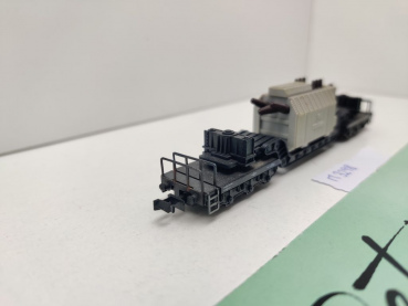 Minitrix N DC 3298 Tiefladewagen Trafo "Siemens" SSt / DB