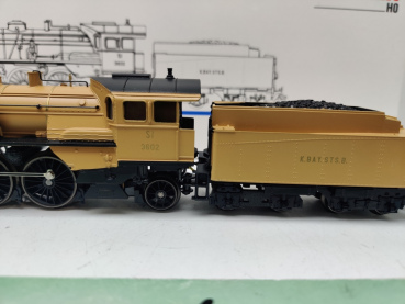 Märklin H0 AC 33185 / S 3/6 Dampflok Schlepptender / Delta-Digital / K.Bay.Sts.B. / OVP