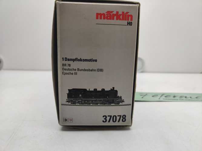 Märklin H0 AC 37078 / BR78 klassische Tender-Dampflokomotive  / ehemals preußische T 18 / DB / Mfx / OVP