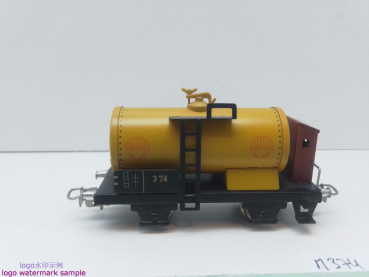 Märklin H0 AC 374 Kesselwagen m Bremserhaus "SHELL" / Metallausführung / Top