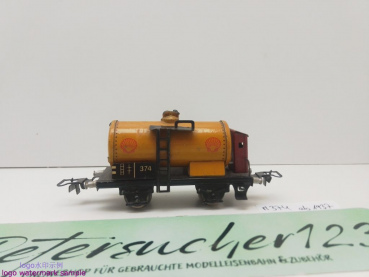 Märklin H0 AC 374 Kesselwagen m Bremserhaus "SHELL" / Metallausführung