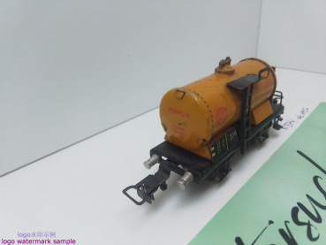Märklin H0 AC 374 Kesselwagen m Bremserhaus "SHELL" / Metallausführung