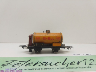 Märklin H0 AC 374 Kesselwagen m Bremserhaus "SHELL" / Metallausführung