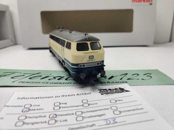 Märklin / AC / H0 / 37768 Diesellokomotive / BR 218 265-7 / DB / Mfx / Sound / OVP