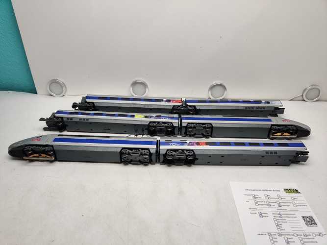 Märklin / AC / H0 / 37793 Hochgeschwindigkeitszuges TGV Euroduplex  + 43446 Erweiterungsset / Mfx / Sound