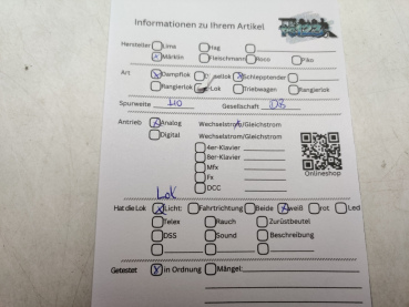 MÄRKLIN H0 AC 3098 / BR38 1807 Dampflok / Analog