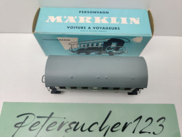 Märklin H0 AC 4000 Personenwagen mit Plattform 2.Kl Bi / OVP hellblau