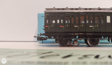 Märklin H0 AC 4004 Abteilwagen 2.Kl / Licht / OVP hellblau