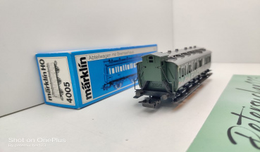 Märklin H0 AC 4005 Abteilwagen mit Brmsrhs / 2. Kl. / DB / OVP blau