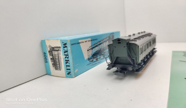 Märklin H0 AC 4005 Abteilwagen mit Brmsrhs / 2. Kl. / Licht / DB / OVP hellblau
