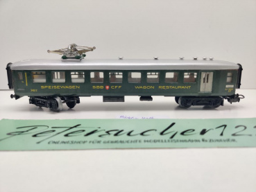 Märklin H0 AC 4016 Schnellzug-Speisewagen Dachabnehmer / SBB