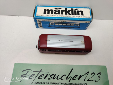 Märklin H0 AC 4018 Beiwagen z Schienenbus / Licht / 2.Kl / BD / DB / OVP blau