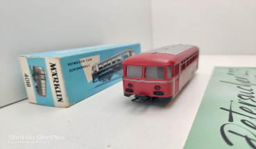 Märklin H0 AC 4018 Beiwg z Schienenbus 2.Kl. / VB 142 995 / Licht / DB / OVP hellblau