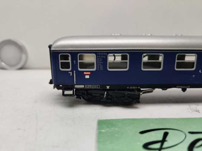 Märklin H0 AC 4027 / 11853 Personenwagen 1.Kl. / Blau / Blech / DB / Licht