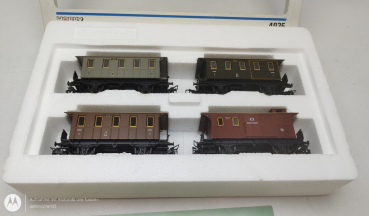 Märklin H0 4035 Wagen-Set "Preußischer Personenzug" / K.P.E.V. / OVP weiß