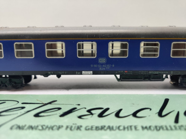 Märklin H0 AC 4051 / 508010 -40167-8 Personenwagen 1.Kl. / DB / Licht / Blau