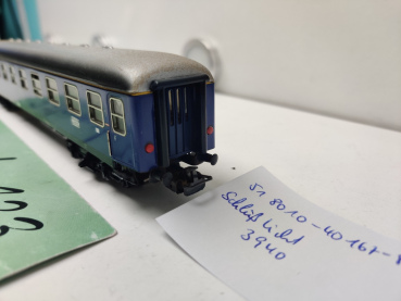 Märklin H0 AC 4051 / 508010 -40167-8 Personenwagen 1.Kl. / DB / Licht / Blau