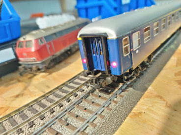 Märklin H0 AC 4051 Abteilwagen 1.Kl Aüm202 / Rücklicht / DB / OVP blau