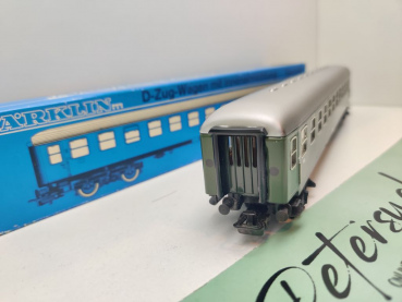 Märklin H0 AC 4052 D-Zug Abteilwagen 2.Kl Büm232 / DB / OVP blau