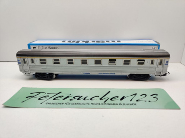 Märklin H0 AC 4076 D-Zug-Wagen 1.Kl A9uj / Inox / SNCF / OVP blau