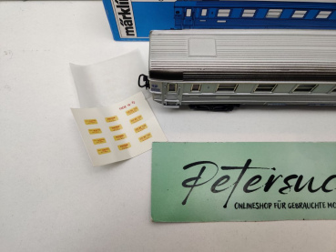 Märklin H0 AC 4076 D-Zug-Wagen 1.Kl A9uj / Inox / SNCF / OVP blau