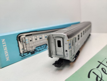Märklin H0 AC 4076 D-Zug-Wagen 1.Kl A9uj / Inox / SNCF / OVP hellblau