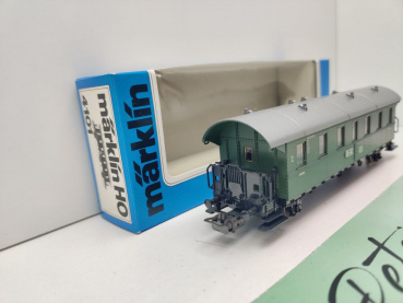 Märklin H0 AC 4101 Plattformwagen 2.Kl "Donnerbüchse" Ci28 / DB / OVP blau