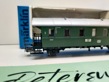 Märklin H0 AC 4101 Plattformwagen 2.Kl "Donnerbüchse" Ci28 / DB / OVP blau
