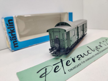 Märklin H0 AC 4102 Gepäckwagen "Donnerbüchse" Pwi30 / DRG / OVP blau