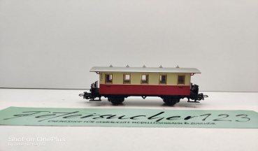 Märklin H0 AC 4107 Personenwagen / beige-rot / Bauart Bi / Privatbahn