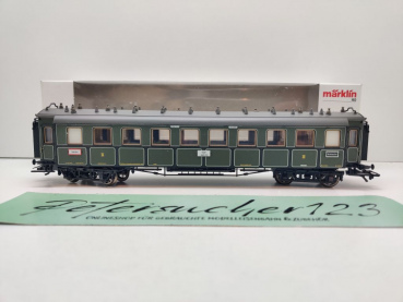 Märklin H0 AC 41358 Schnellzugwagen 3.Kl CCü / NEM / K.B.Sts.B. / OVP weiß