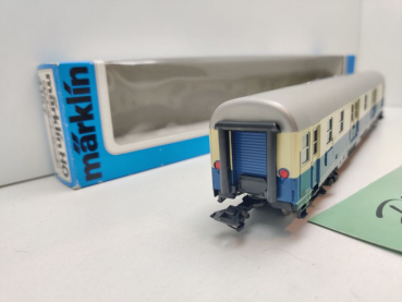 Märklin H0 AC 4157 Bahnpostwagen / Post mrz / DB / OVP blau