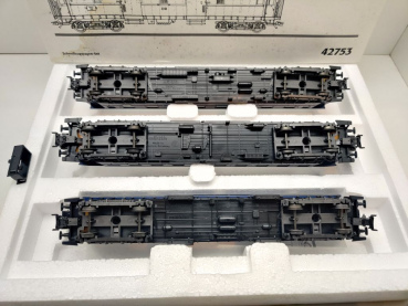 Märklin H0 AC 42753 Schnellzugwagen-Set 3-teilig / NEM / DB / OVP weiß