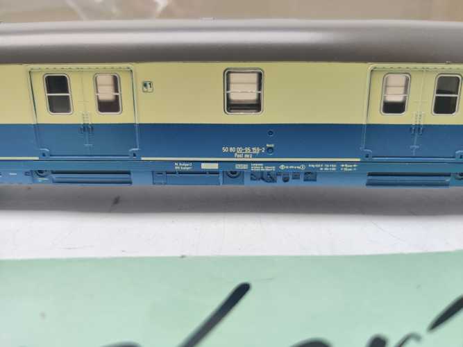 Märklin H0 AC 4280 Schnellzug-Bahnpostwagen (Post mrz) / DBP / NEM / OVP
