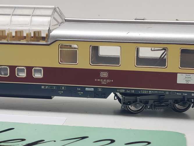 Märklin H0 AC 42990-2 Aussichtswagen "Rheingold" 1.Kl ADüm / Licht / NEM / DB